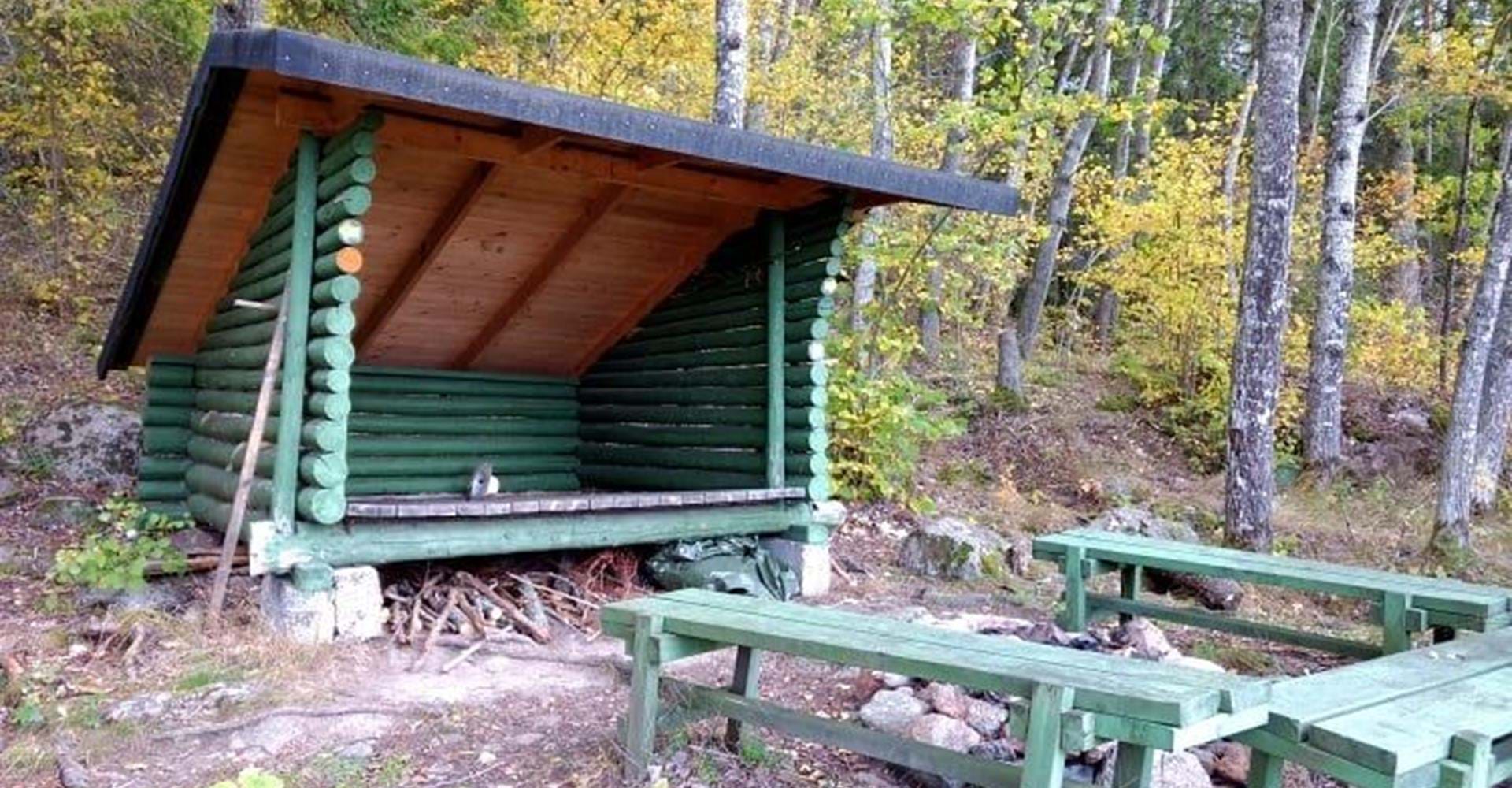 Vindskydd vid Strolångens strand
Etapp: Hälla-Forsum
Söderköping