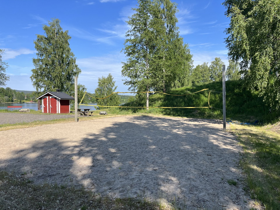 Vy över Beachvolley samt Tc. 