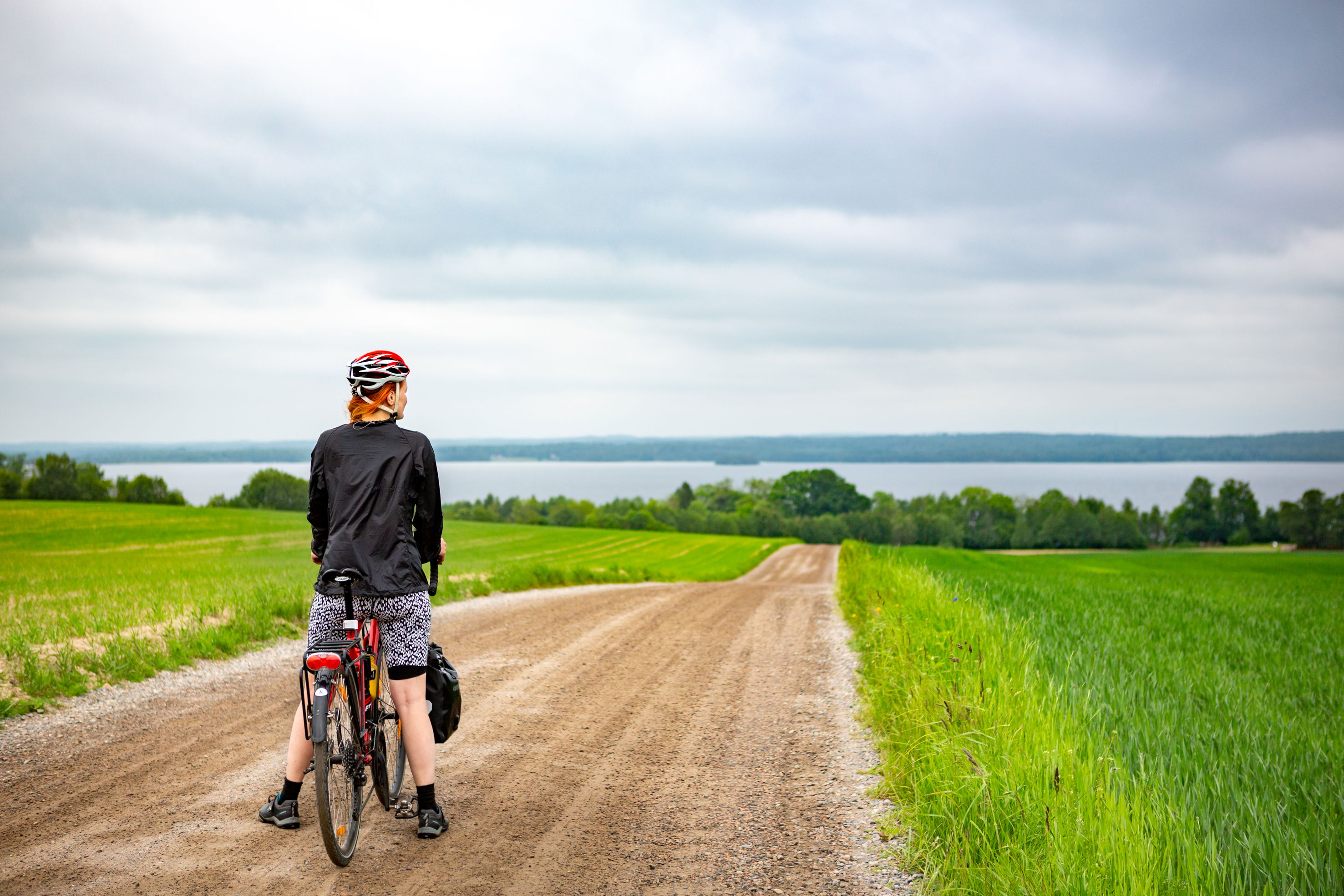 Cykla vid Rönne å och Ringsjön