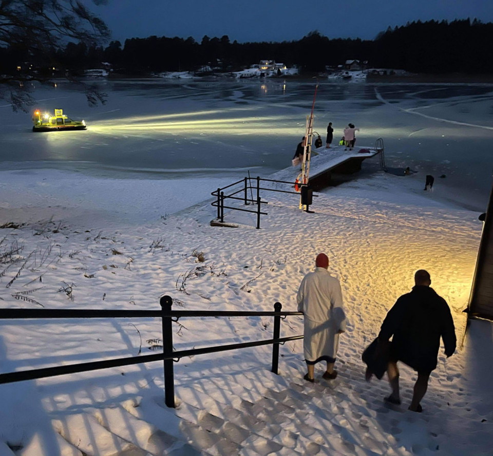 Vinterbad i Kristinehamn