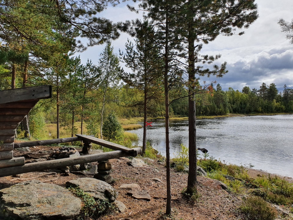 Eldplats vindskyddet Byamossarna