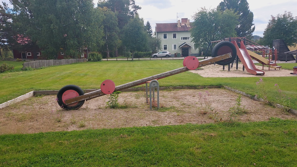 Lekpark i centrala Ramsjö