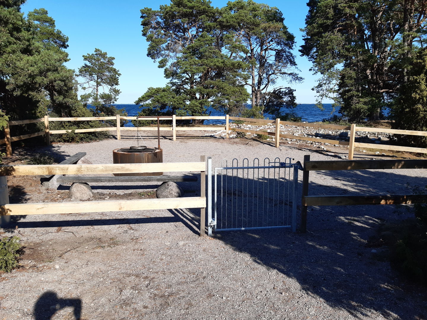 inhägnad grill och rastplats