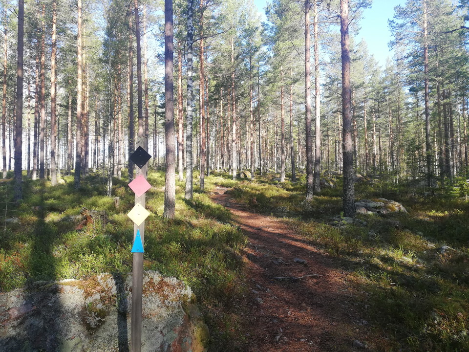 Välmarkerad, fin vandringsled