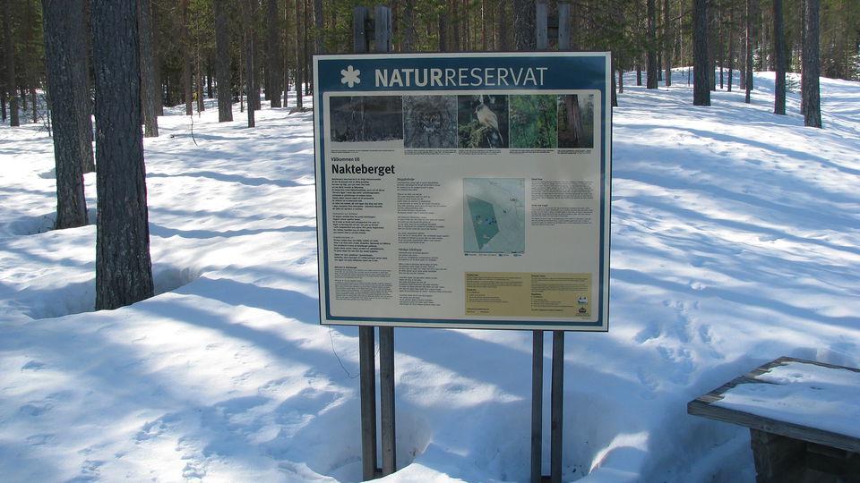 En informationsskylt.