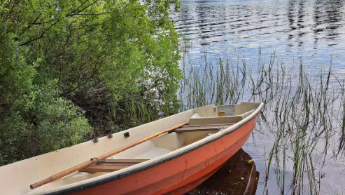 Charmig naturnära stuga, Trollebosjön