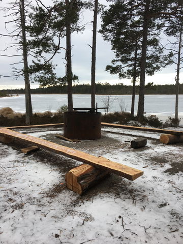 Eldplats vid sjön Långviksträsket, Långviksträsk