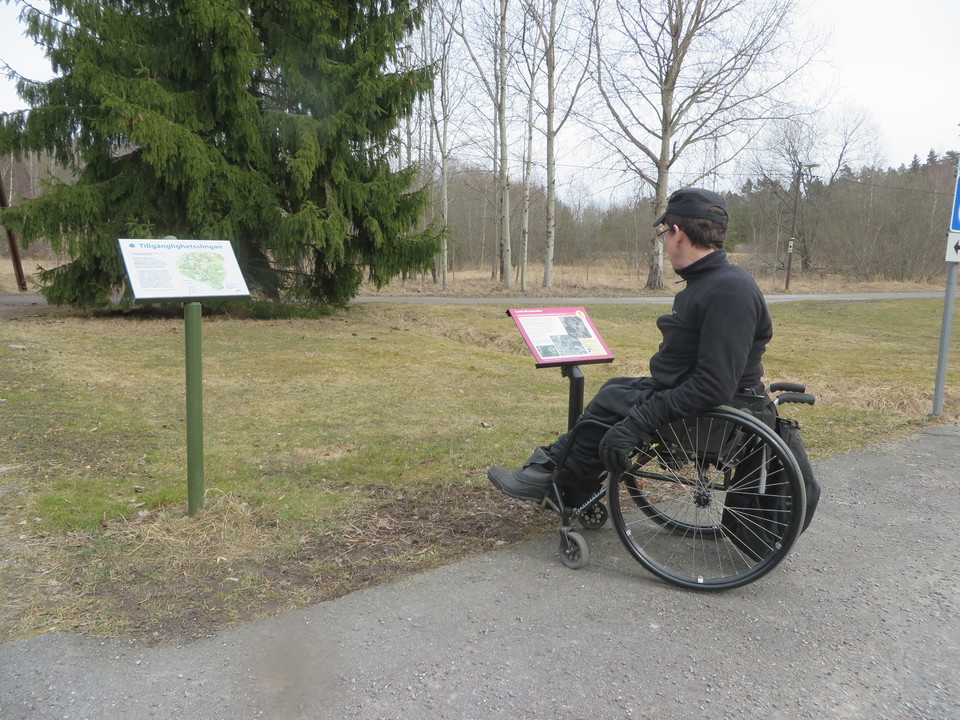 Informationsskylt vid starten