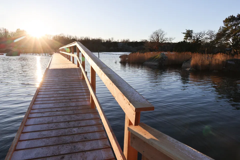 Bron över Kohagesundet. 