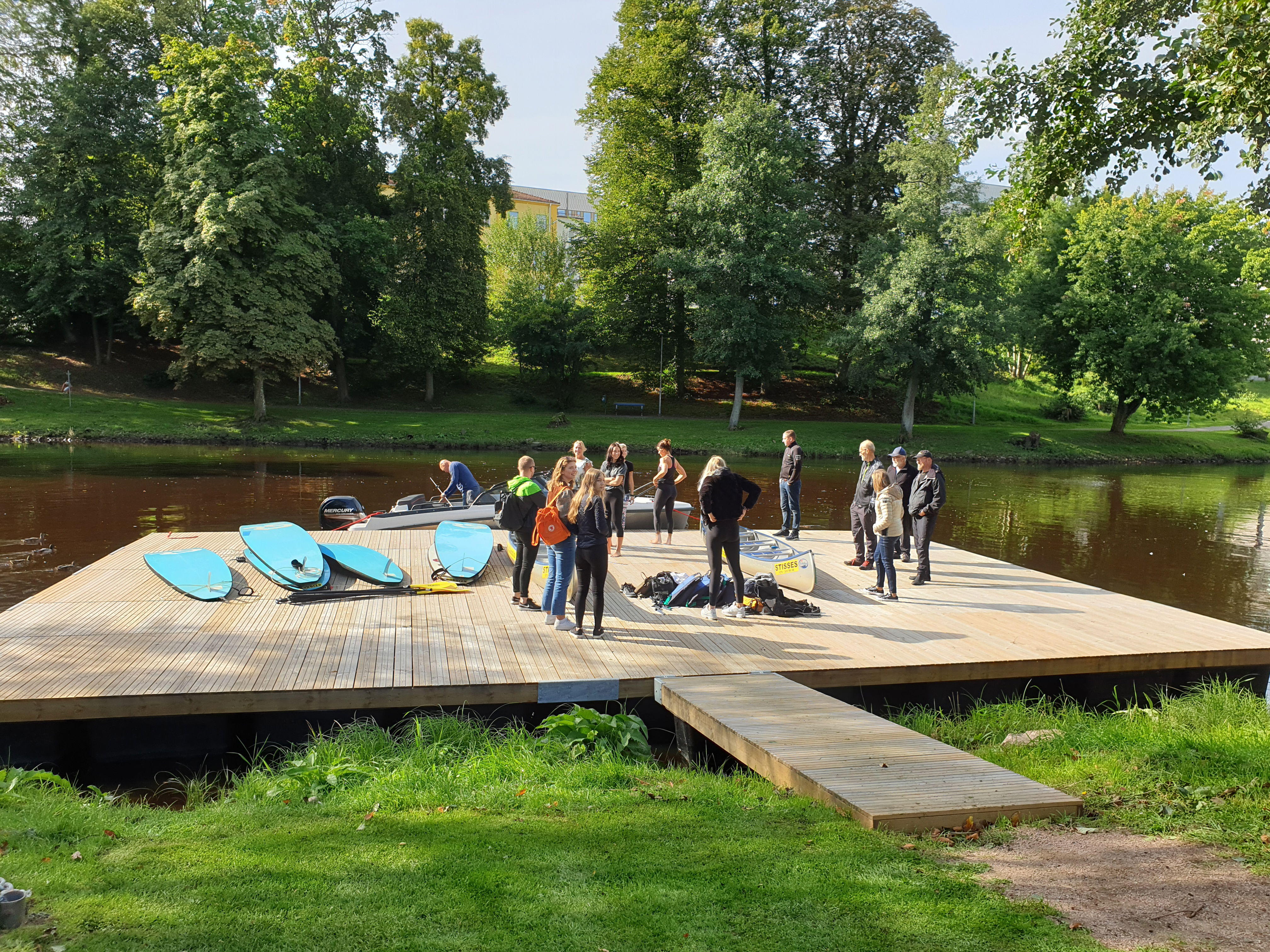 Tullportsplatsen brygga Rönne å Ängelholm