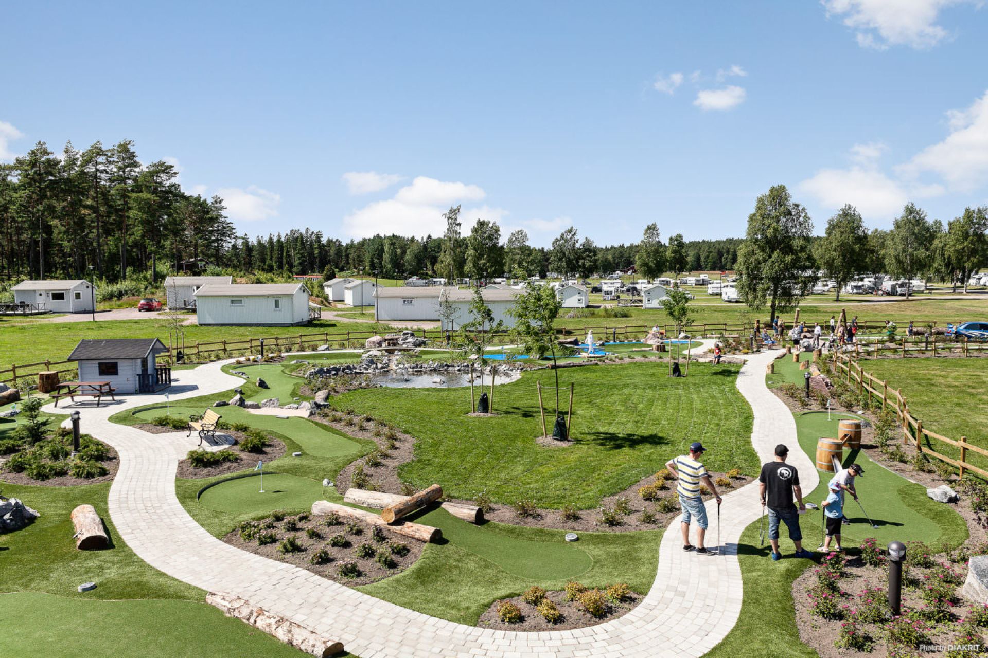 Miniature golf at Skutberget, First Camp Karlstad