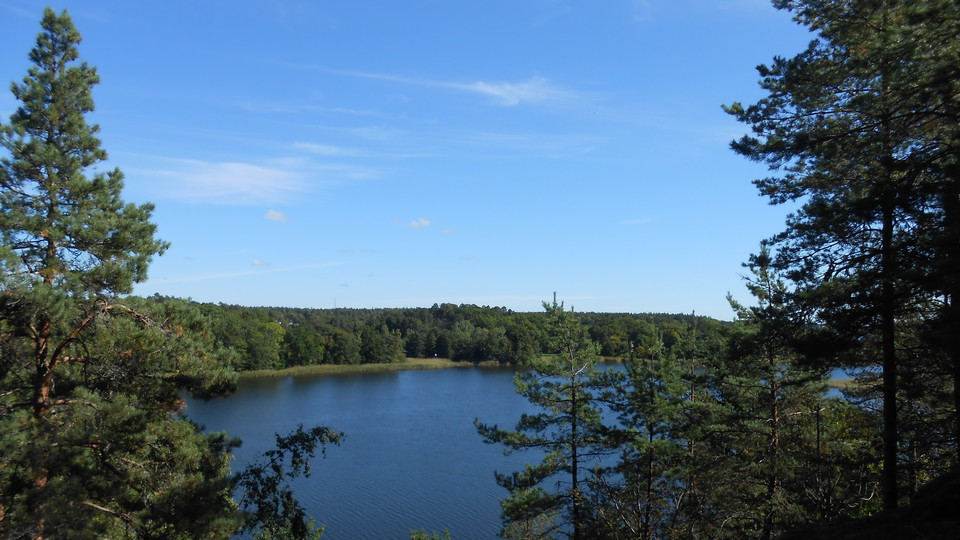 Utsikt över Kyrkviken från Koltorp. Foto Lidingö stad
