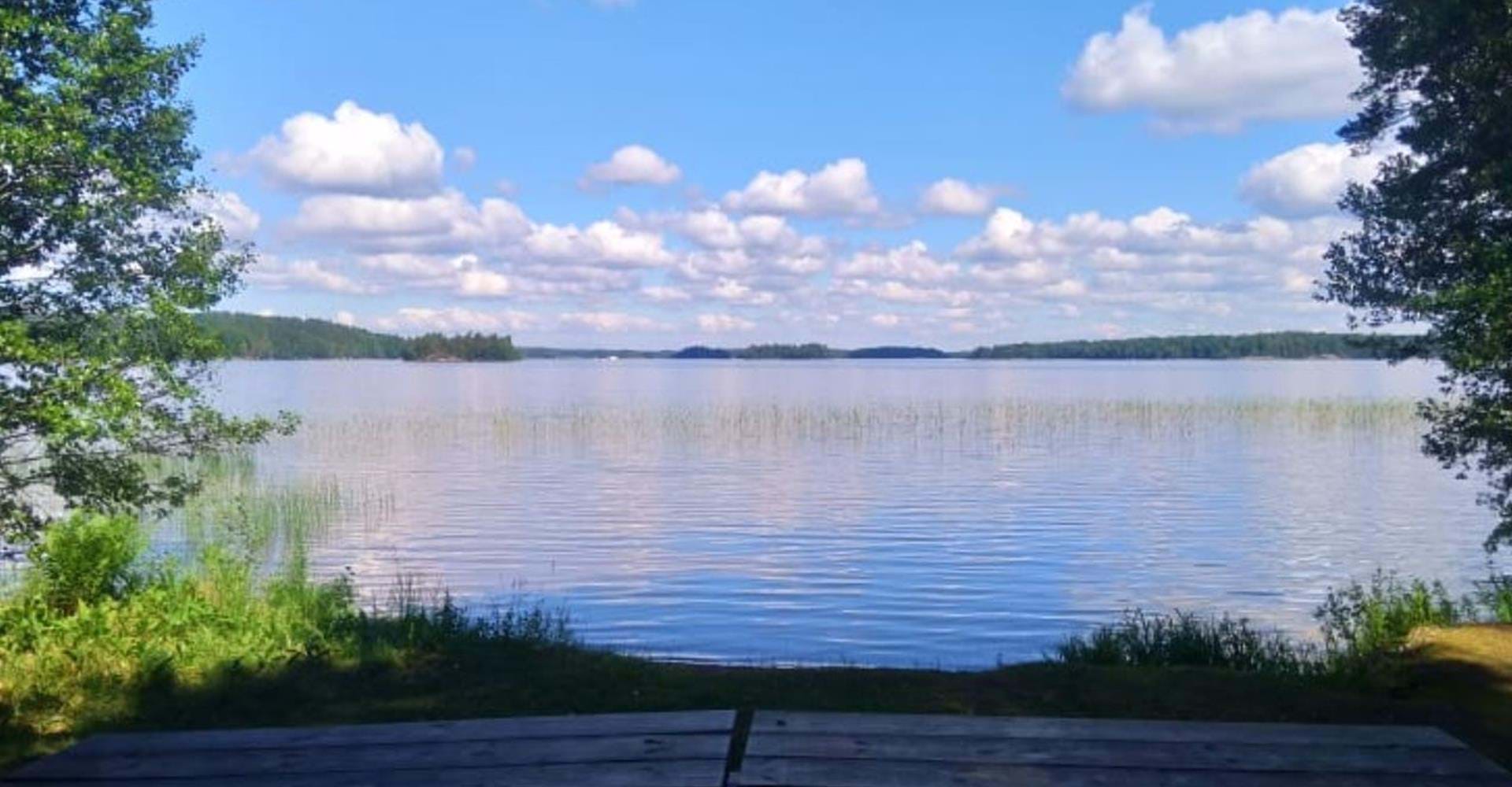 Badplats vid Hallstad ängar JärnlundenEtapp: Pålehult-RimforsaKinda