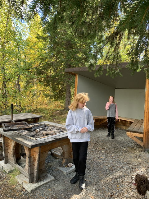 Vindskydd Rasteselet. 