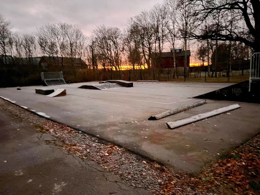 Överblick skatepark