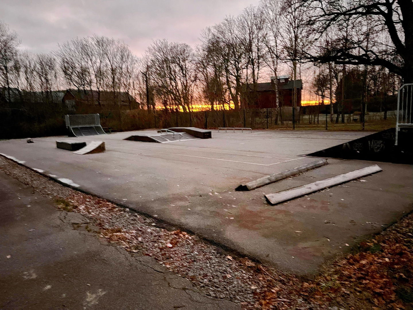 Överblick skatepark