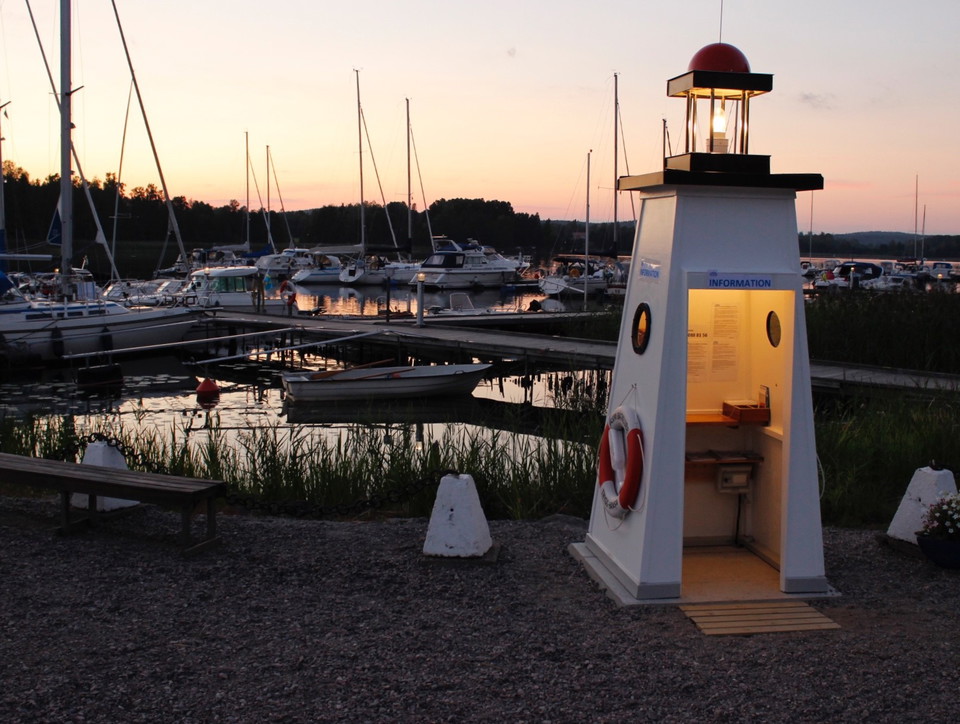Fyren infokiosk Aspa Båtklubb - foto:Aspa Båtklubb