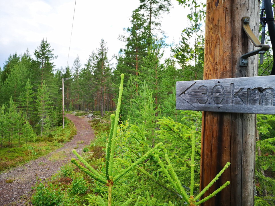 Korta elljusspåret ta vänster här.