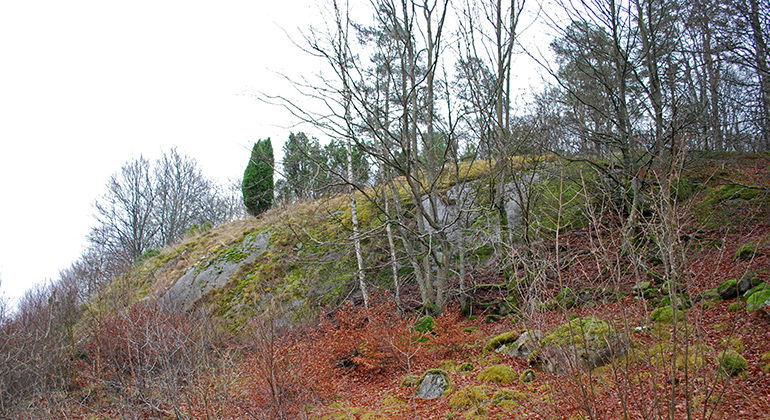 Stort stenblock.