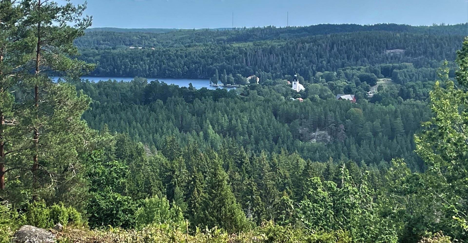Utsikt Högmåla knapp.
Etapp: Norra Vi runt.
Ydre.