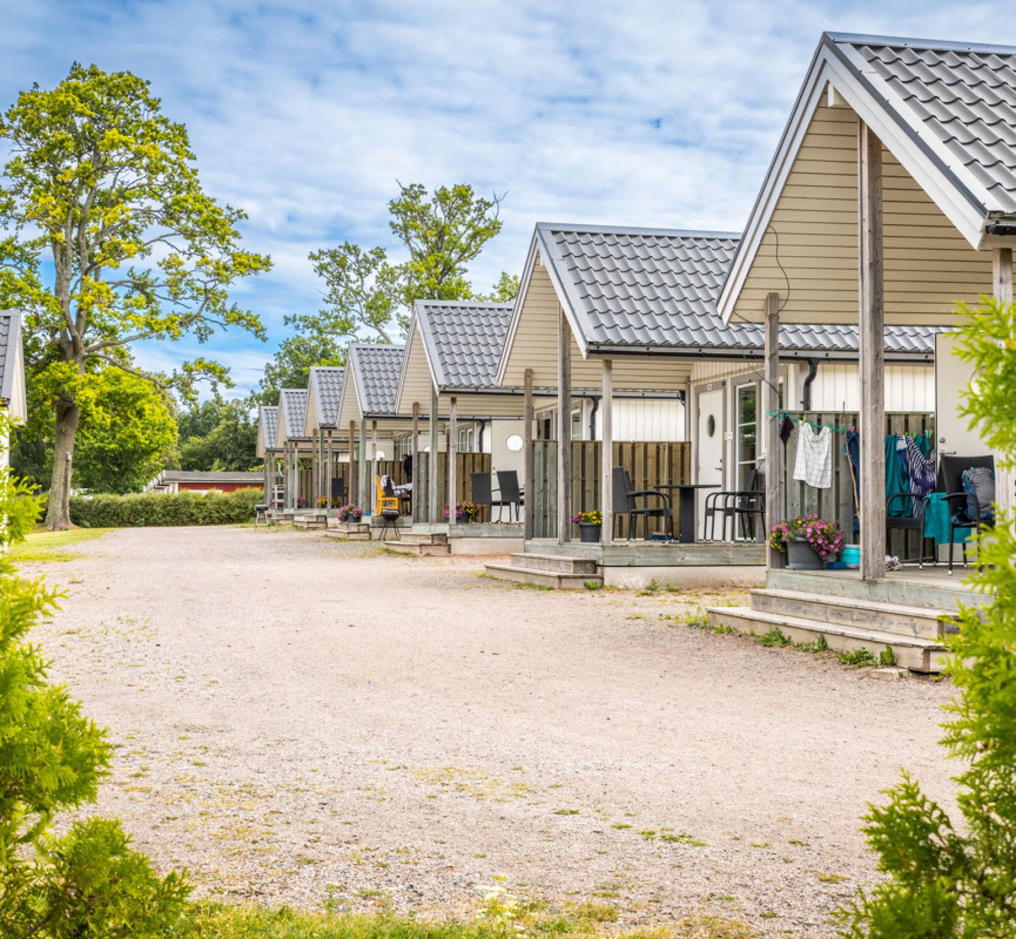 Picassobyn på Herrgårdscampingen i Kristinehamn