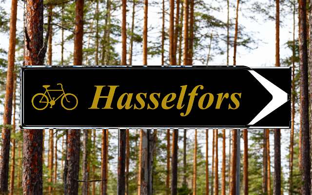 Bicycle path between Laxå and Hasselfors