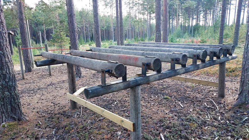 Utegym Färila vid elljusspåret