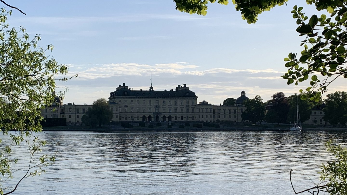 Utsikt mot Drottningholms slott från Kärsöleden. Foto: Lena Malmström