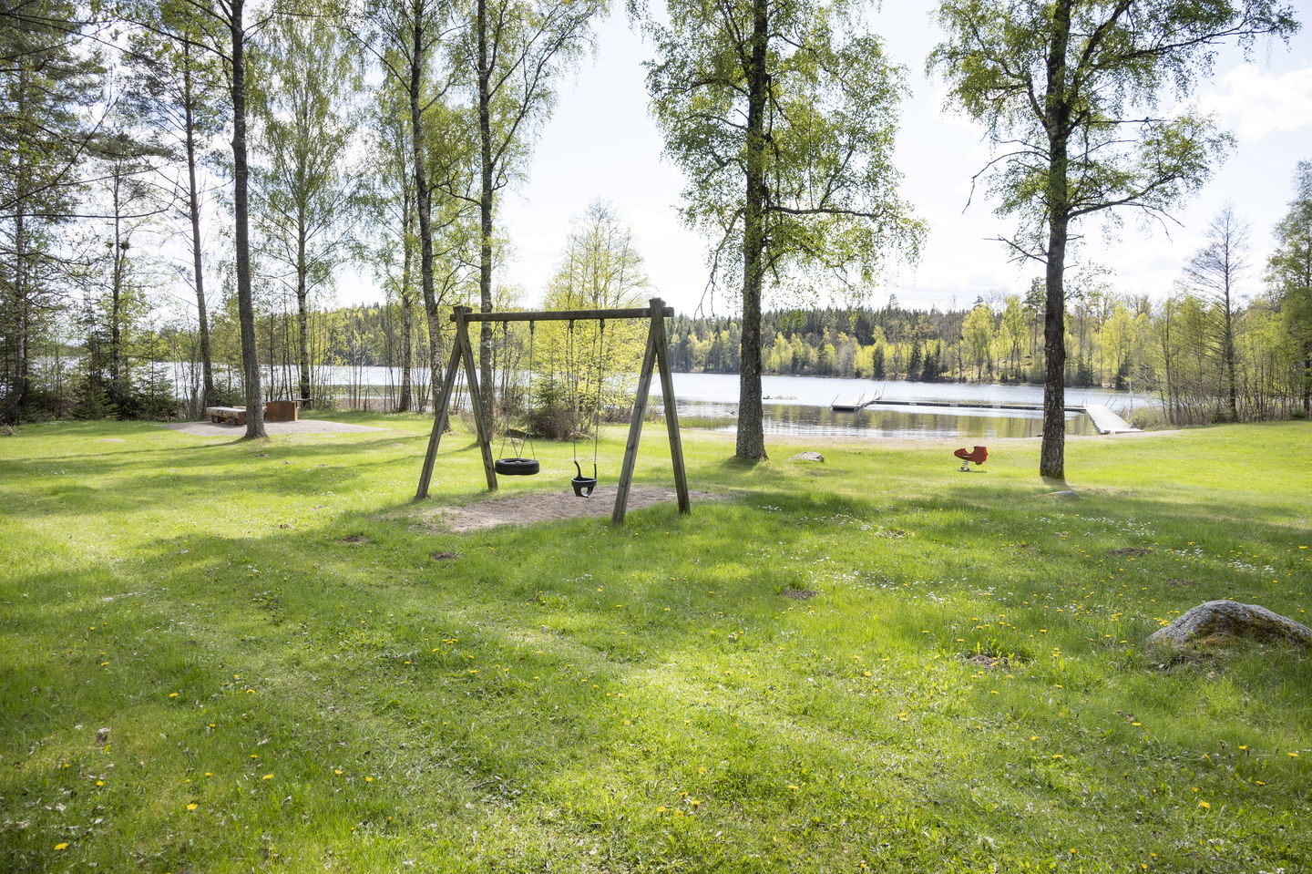 Gräsyta och gungställning, sjö. 