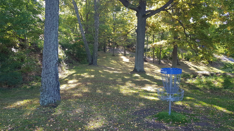 Bosöns discgolfbana. Foto Lidingö stad