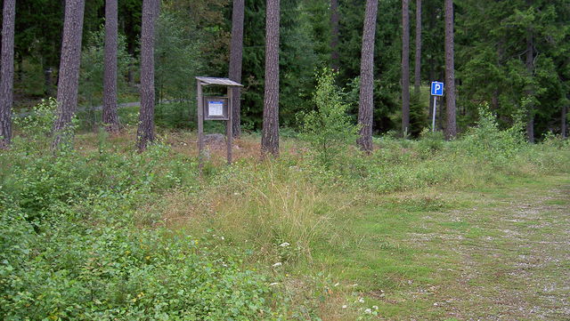 Entré och parkering, Slessberget