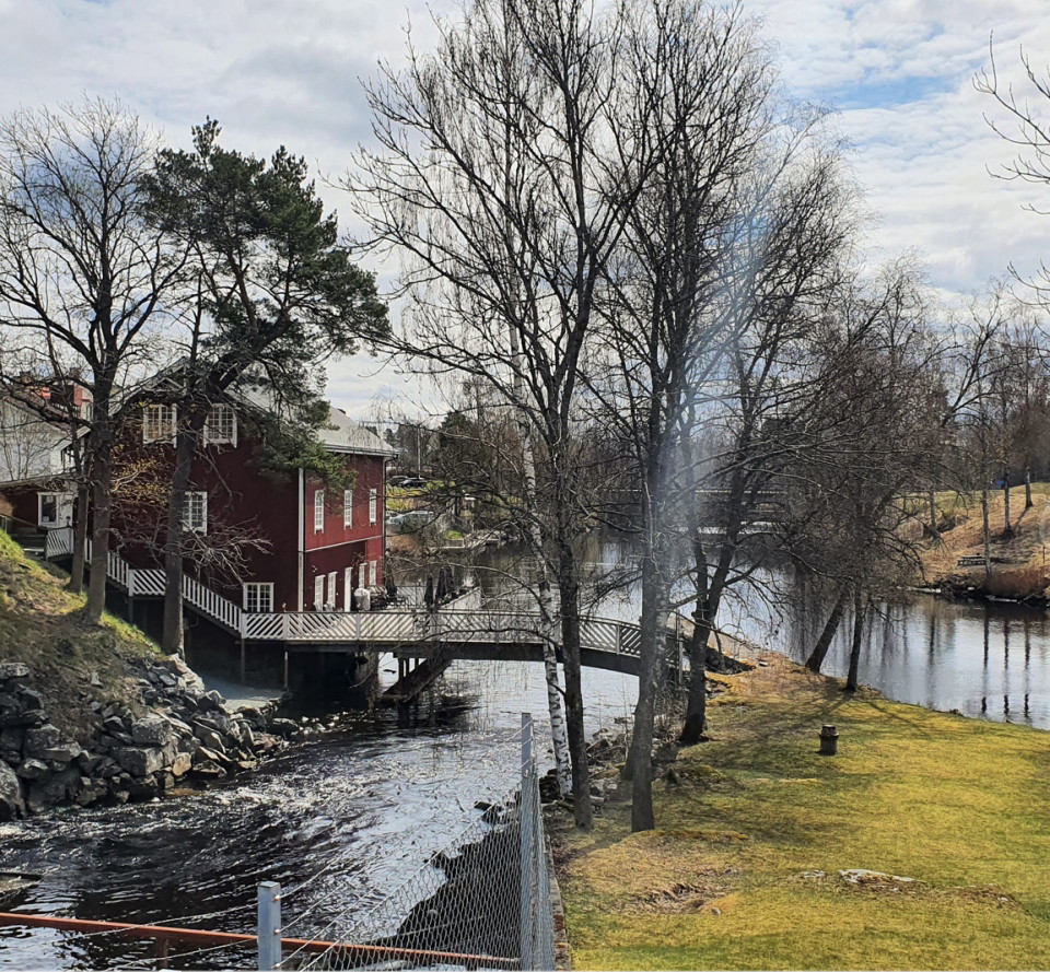 Miljön vid slussparken vid övre slussen