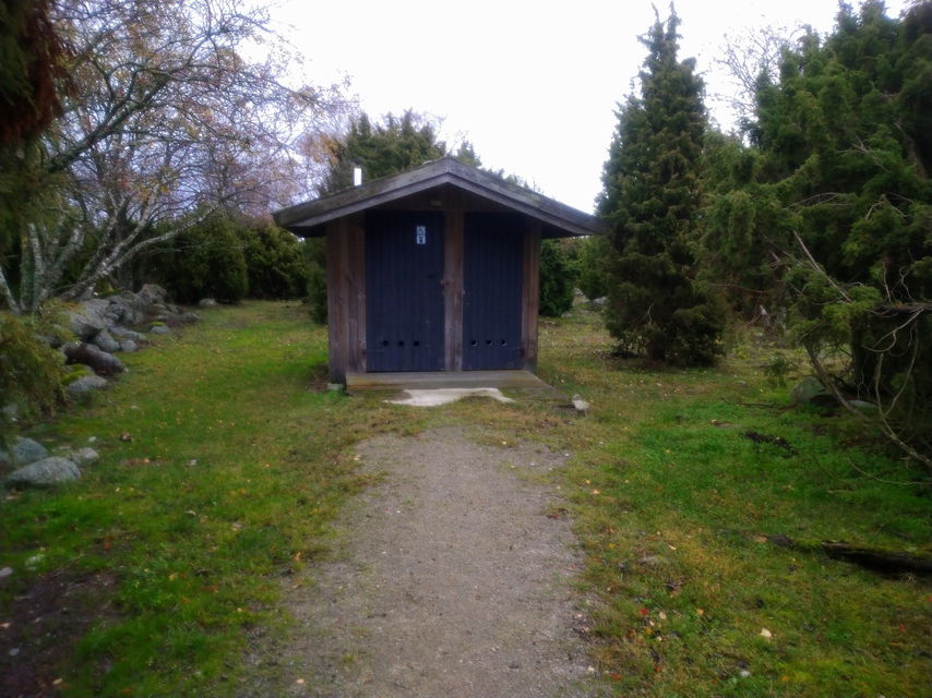 Toalettbyggnad i naturreservat Torhamns udde