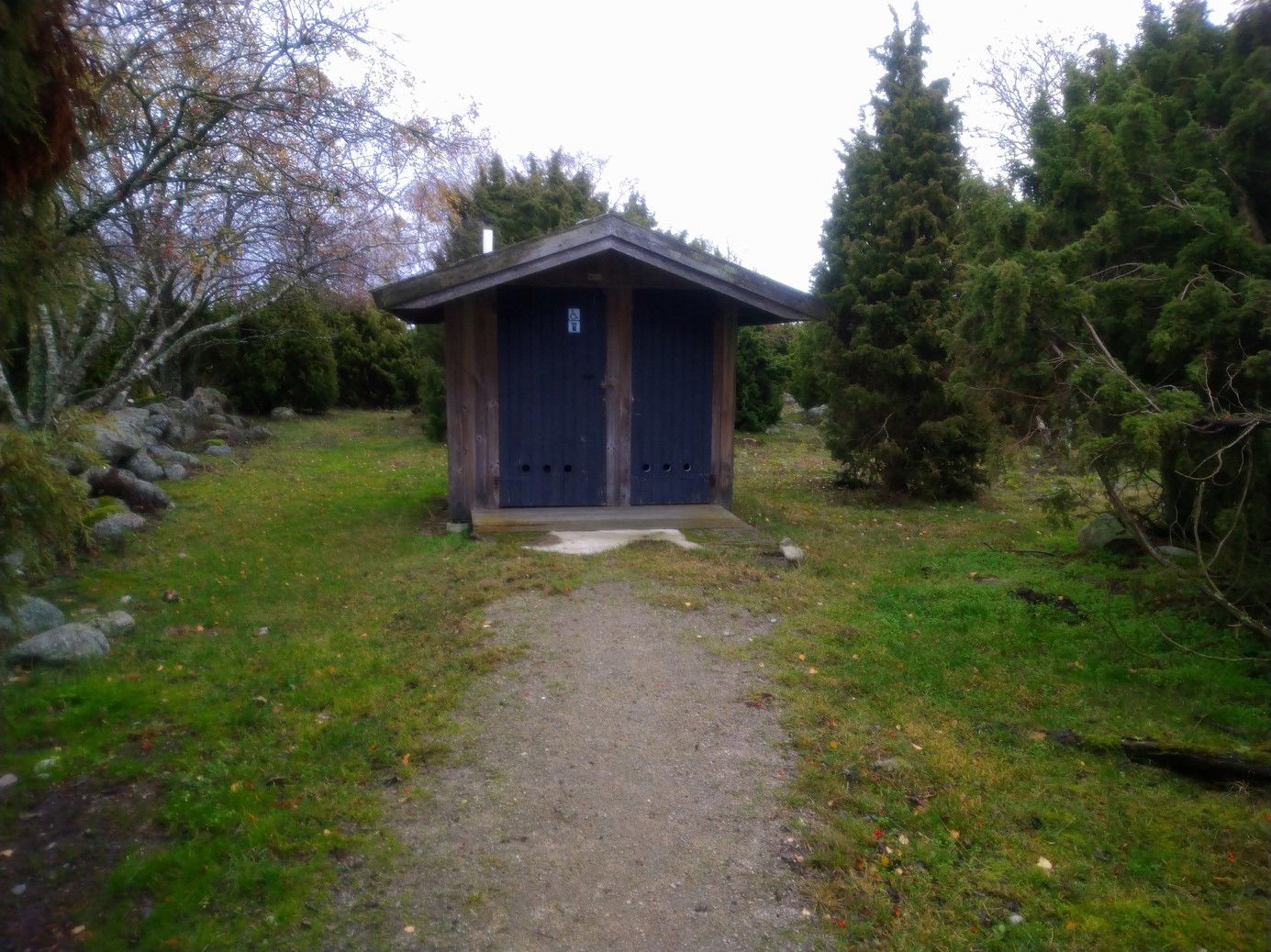 Toalettbyggnad i naturreservat Torhamns udde