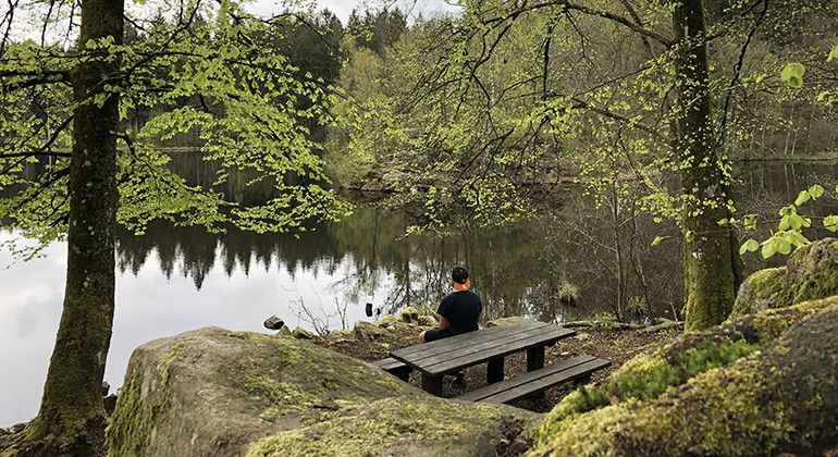 Klåverödsdammen.
