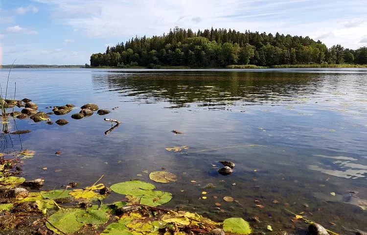 Utblick över Fysingen från Kärleksstigen.