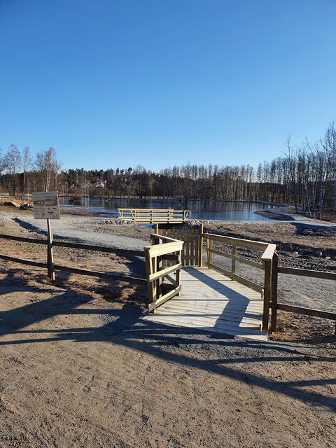 Södra ingången till promenadstråket.