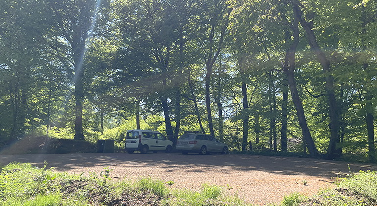 Parkering vid Skåneleden.