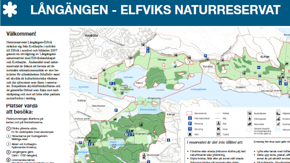 Reservatsskylt, beskuren.