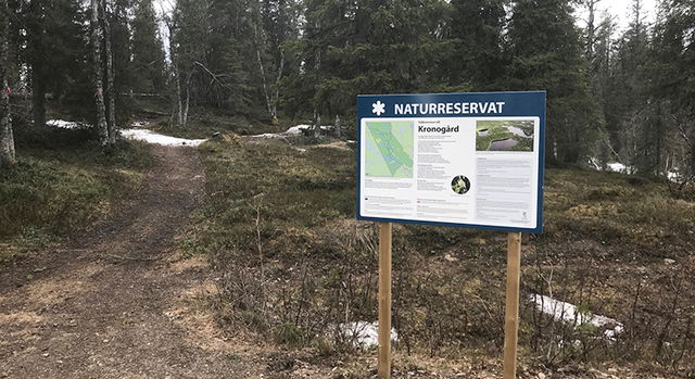 Information sign Kronogård