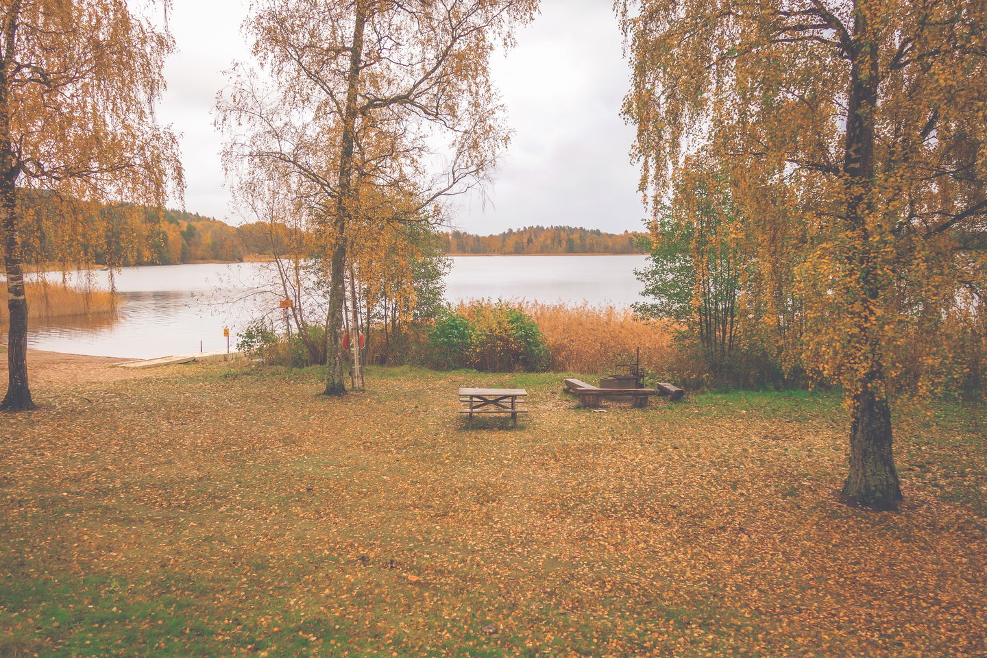 Grillplatsen i Bunnström om hösten