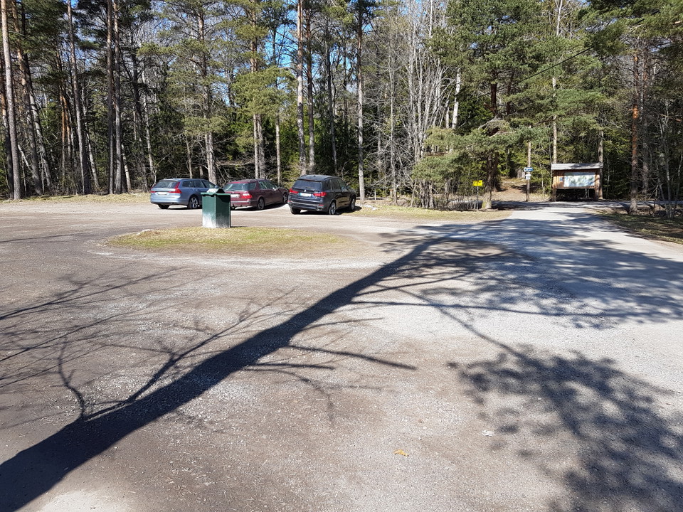 Friluftsparkering Furutorp. Foto Lidingö stad.