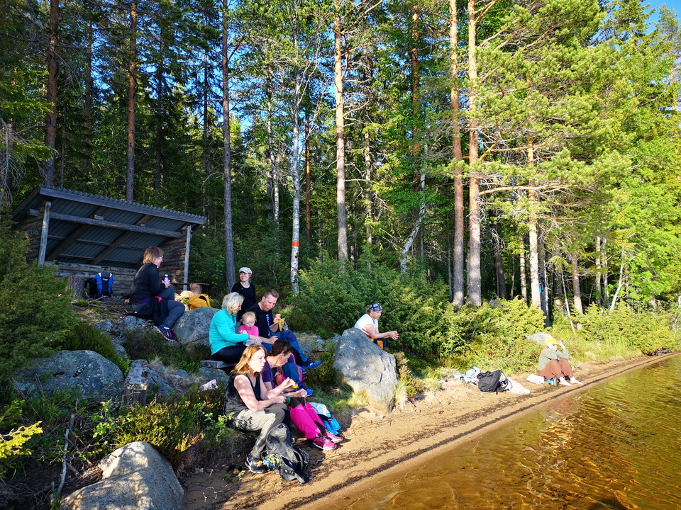Vindskydd vid Nyvallsjön