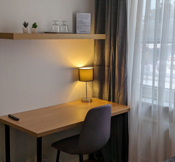 Interiör av Hotell Marieberg i Kristinehamn.