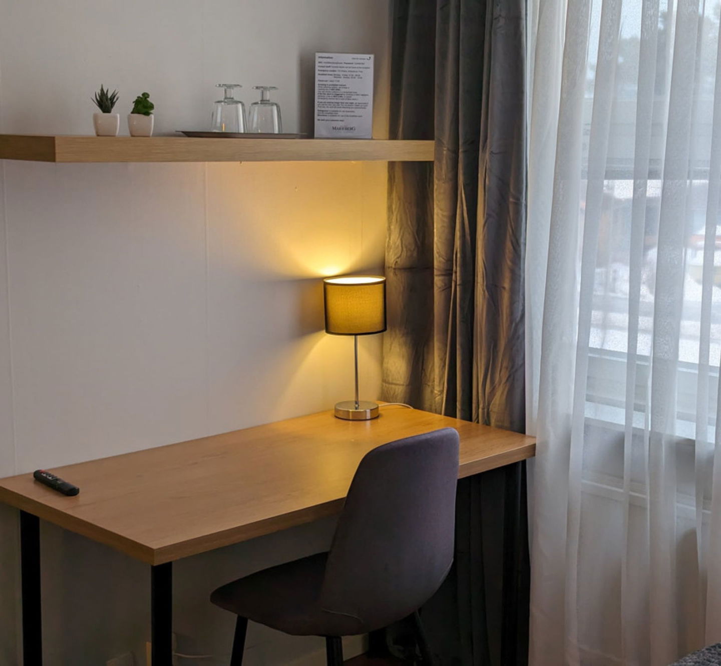 Interiör av Hotell Marieberg i Kristinehamn.