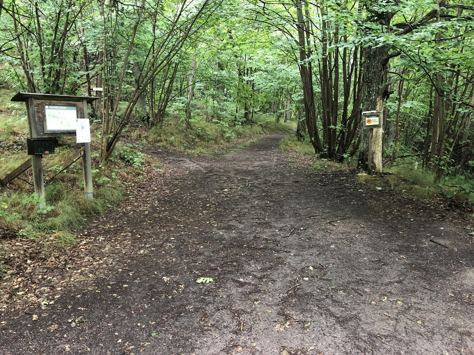 Södra entrén till Korpberget.