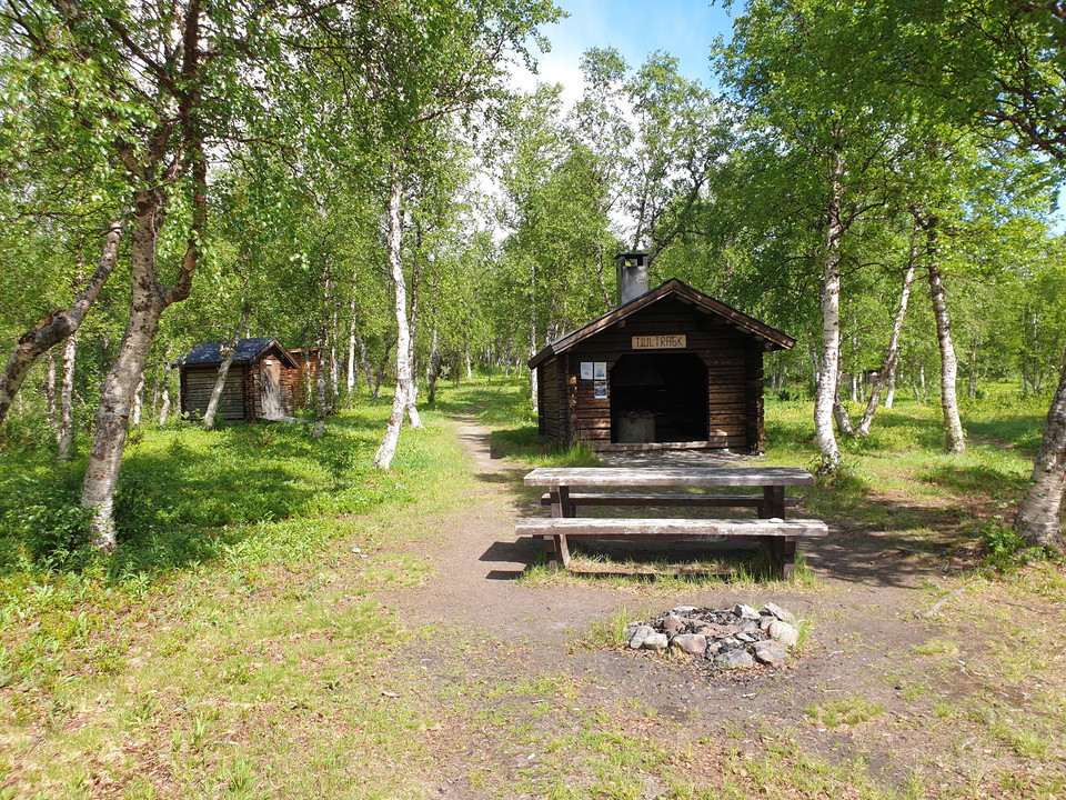 Vindskydd Tjulträsk P, L Wieslander