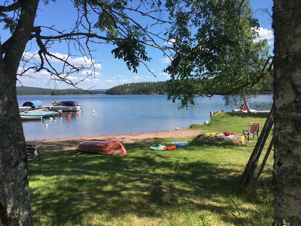 Badplats vid Rogsjön