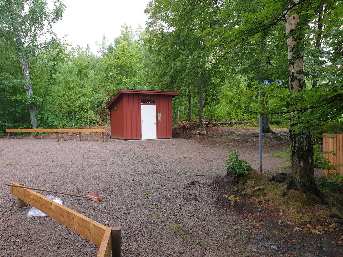 Placering nära parkering