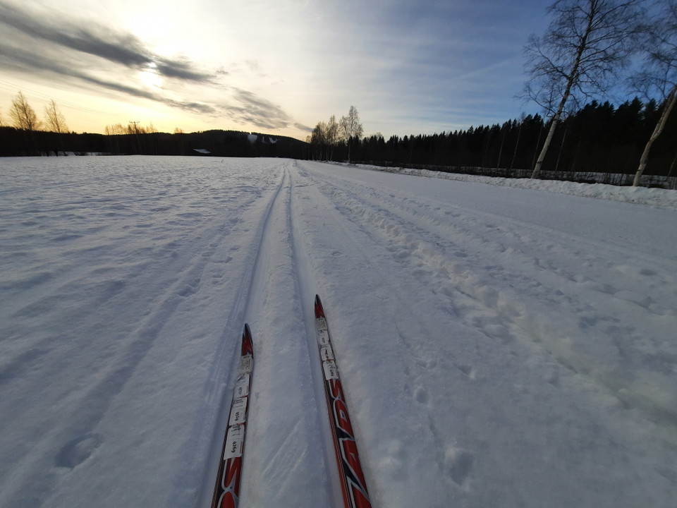 Bikupans skidspår bjuder på platt skidåkning och fina spår